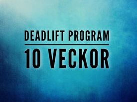 CrossFit Göta 10 Veckors Deadlift program